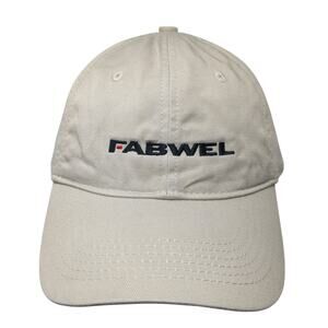 Fabwel Strapback Baseball Cap Beige OS Adjustable Embroidered Page & Tuttle